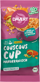 Fertiggericht, Couscous Cup Marokkanisch  Davert