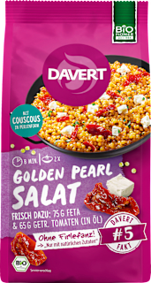 Fertiggericht, Golden Pearl Salat mit Couscous Davert