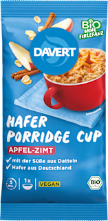 Porridge Cup, Hafer Apfel-Zimt Davert