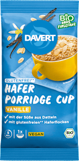 Porridge Cup, Vanille, glutenfrei Davert
