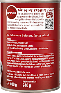 Schwarze Bohnen Davert