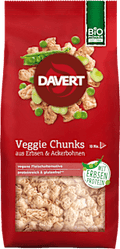 Veggie Chunks, Erbsen & Ackerbohnen Davert