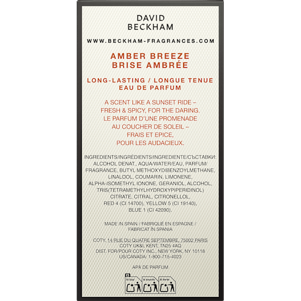 Amber Breeze Eau de Parfum  DAVID BECKHAM