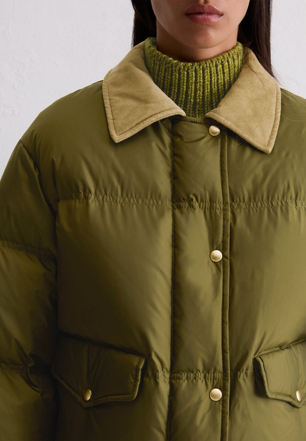 Marc O'Polo JACKET CONTRAST COLLAR FLAP POCKETS