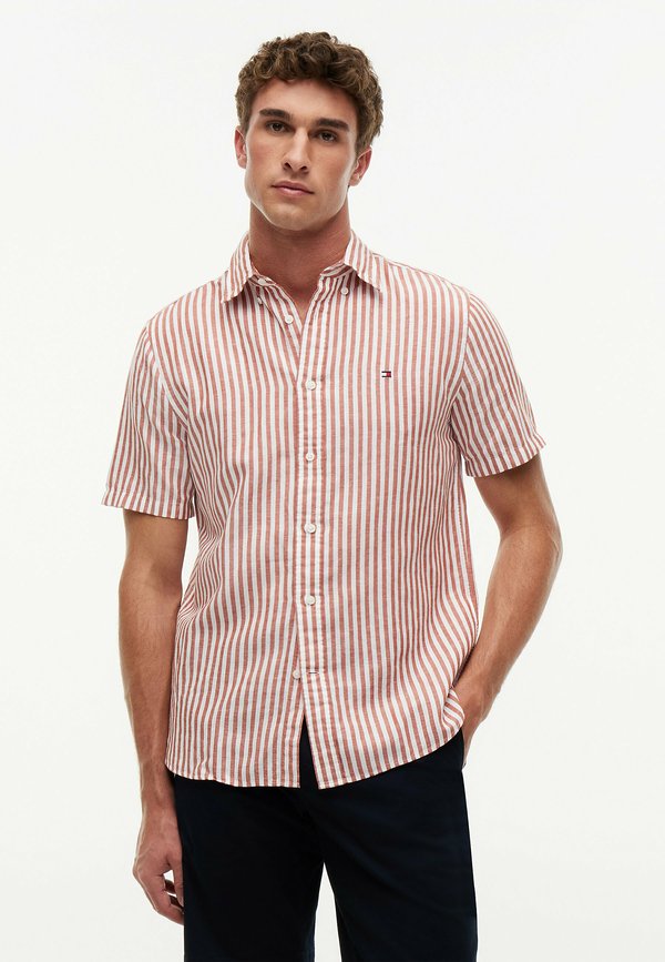 Tommy Hilfiger Shirt - rusty ochre   stripe