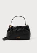 Tommy Hilfiger SOFT LEATHER LOGO PLAQUE CROSSBODY BAG - Handbag - black