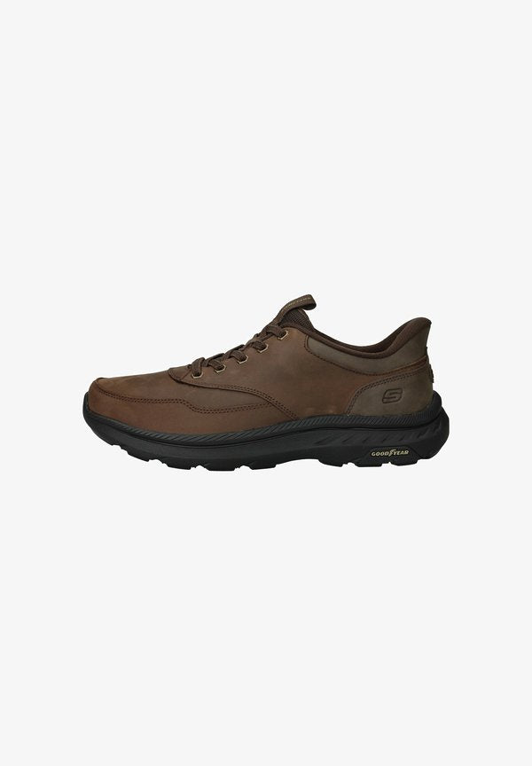 Skechers POLLARD BRAX - Casual lace-ups - bruin