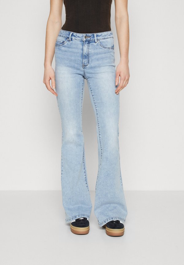 ONLY ONLROSE RETRO - Flared Jeans - light blue bleached denim