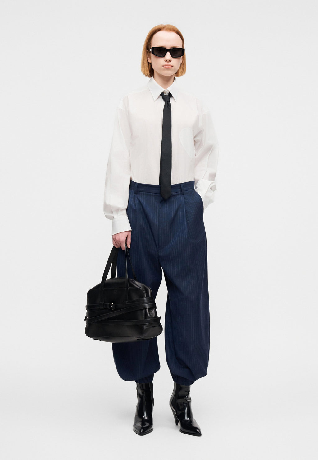 MOSCHINO PANTALONE GESSATO
