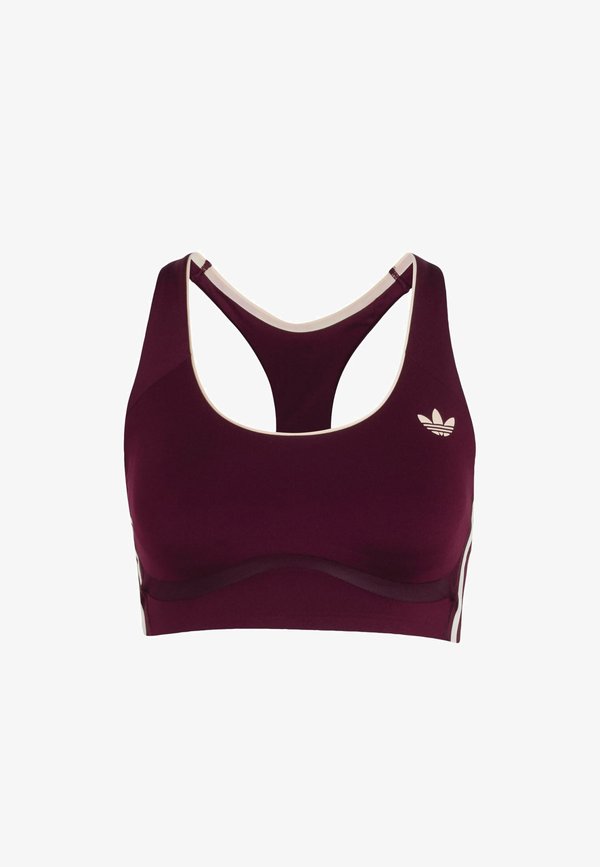 adidas Performance MEDIUM SUPPORT BRA - Medium support sports bra - maroon