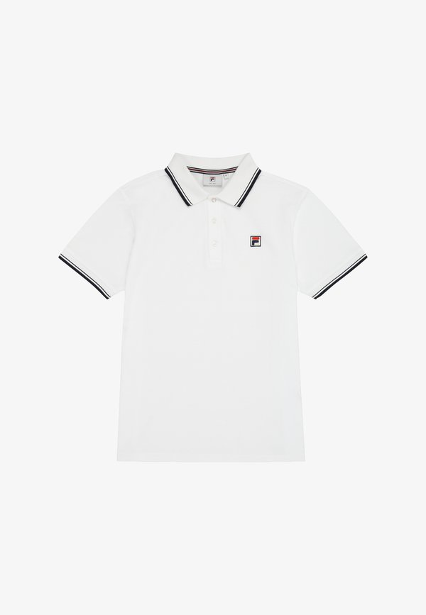 Fila BIELLA REGULAR TIPPED - Polo shirt - bright white