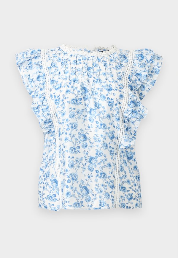 Vero Moda VMBLISS - Blouse - snow white /blue