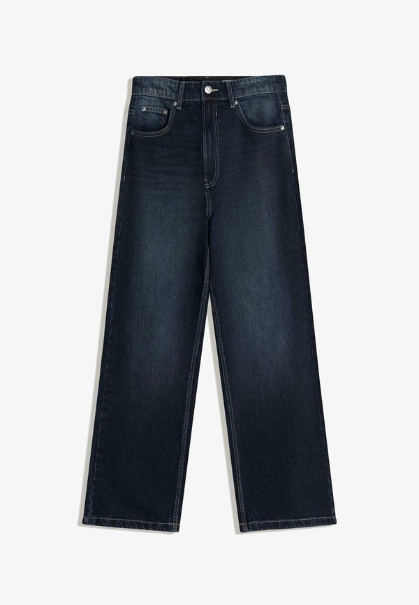 Bershka Baggy Jeans - dark blue