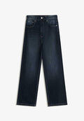 Bershka Baggy Jeans - dark blue