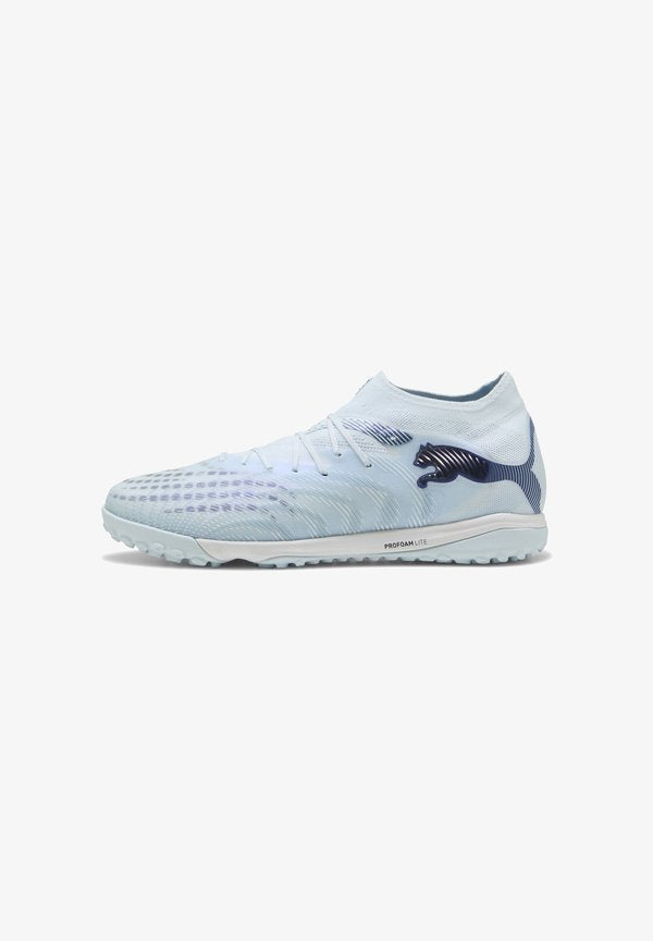 Puma FUTURE 9 PRO CAGE - Turf football boots - icy blue/blue jewel