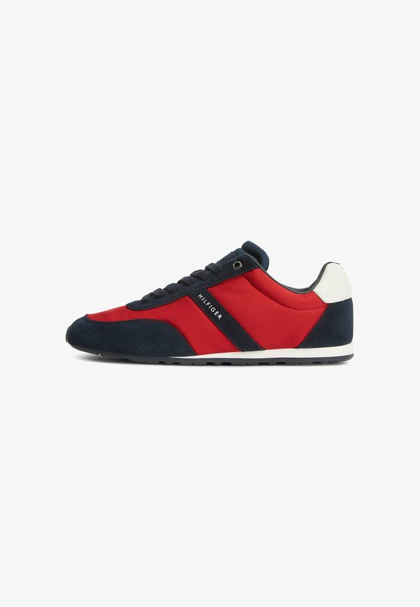 Tommy Hilfiger TH LO RUN ICON SUMMER MIX - Trainers - desert sky primary red