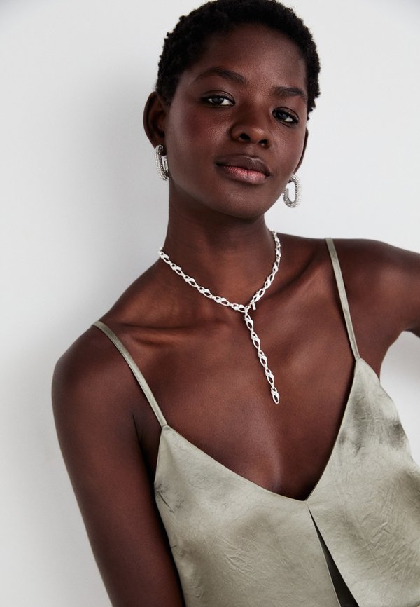 Selected spaghetti strap V-neck