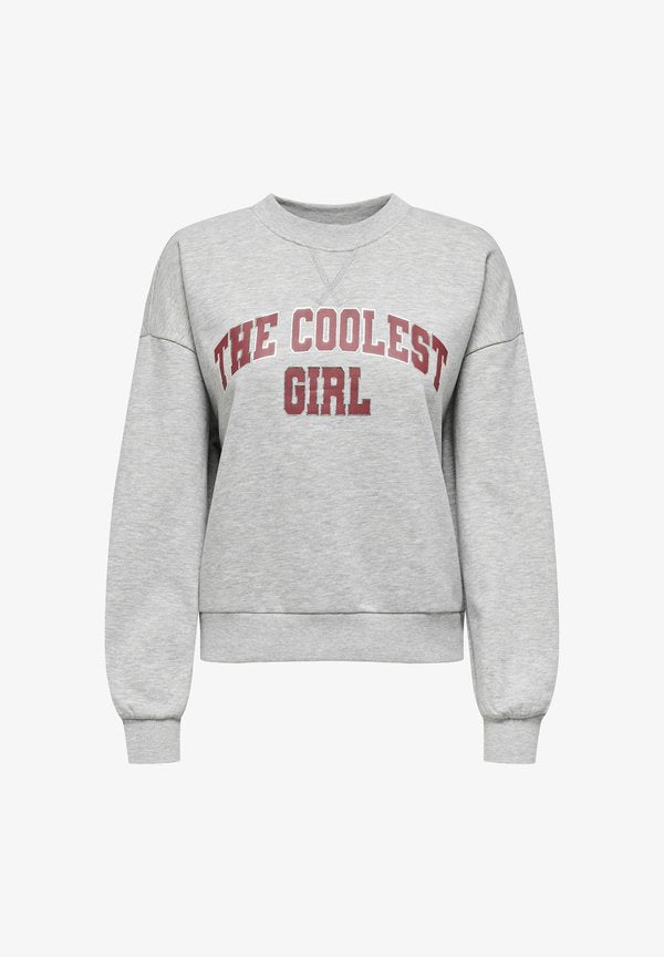 ONLY Sweats ONLJO Sweat - Sweatshirt - light grey melange