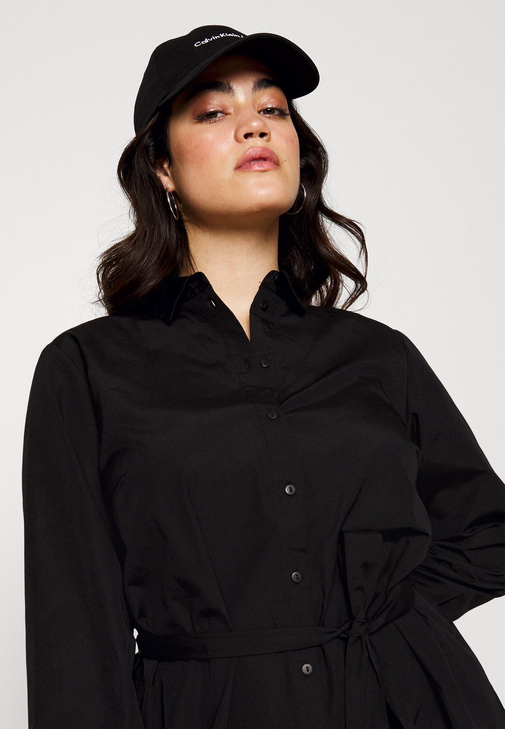 Pieces Curve PCNIKA SHIRT TIE DRESS