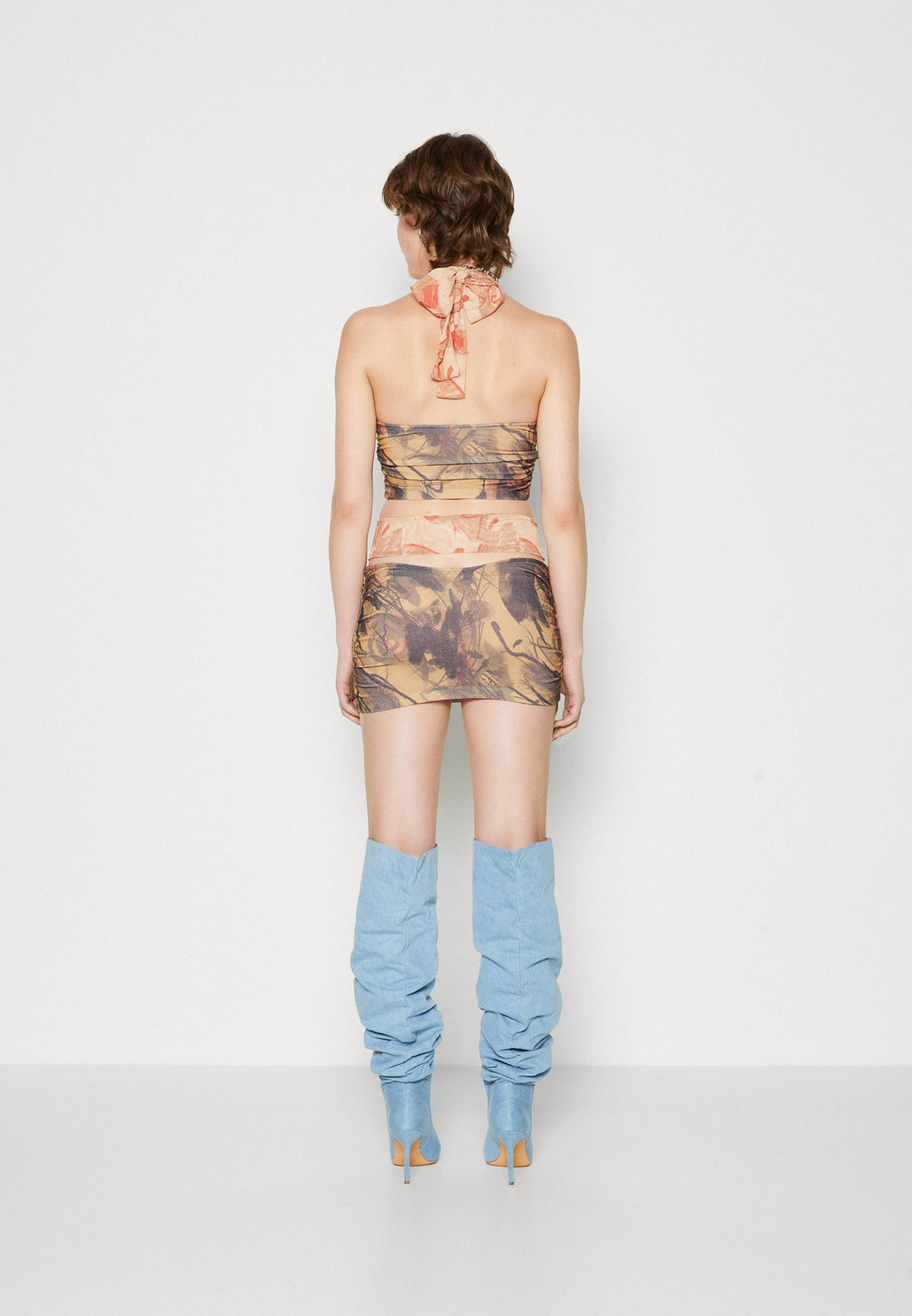 Jaded London KNOTTED BEACH SKIRT CONTRAST