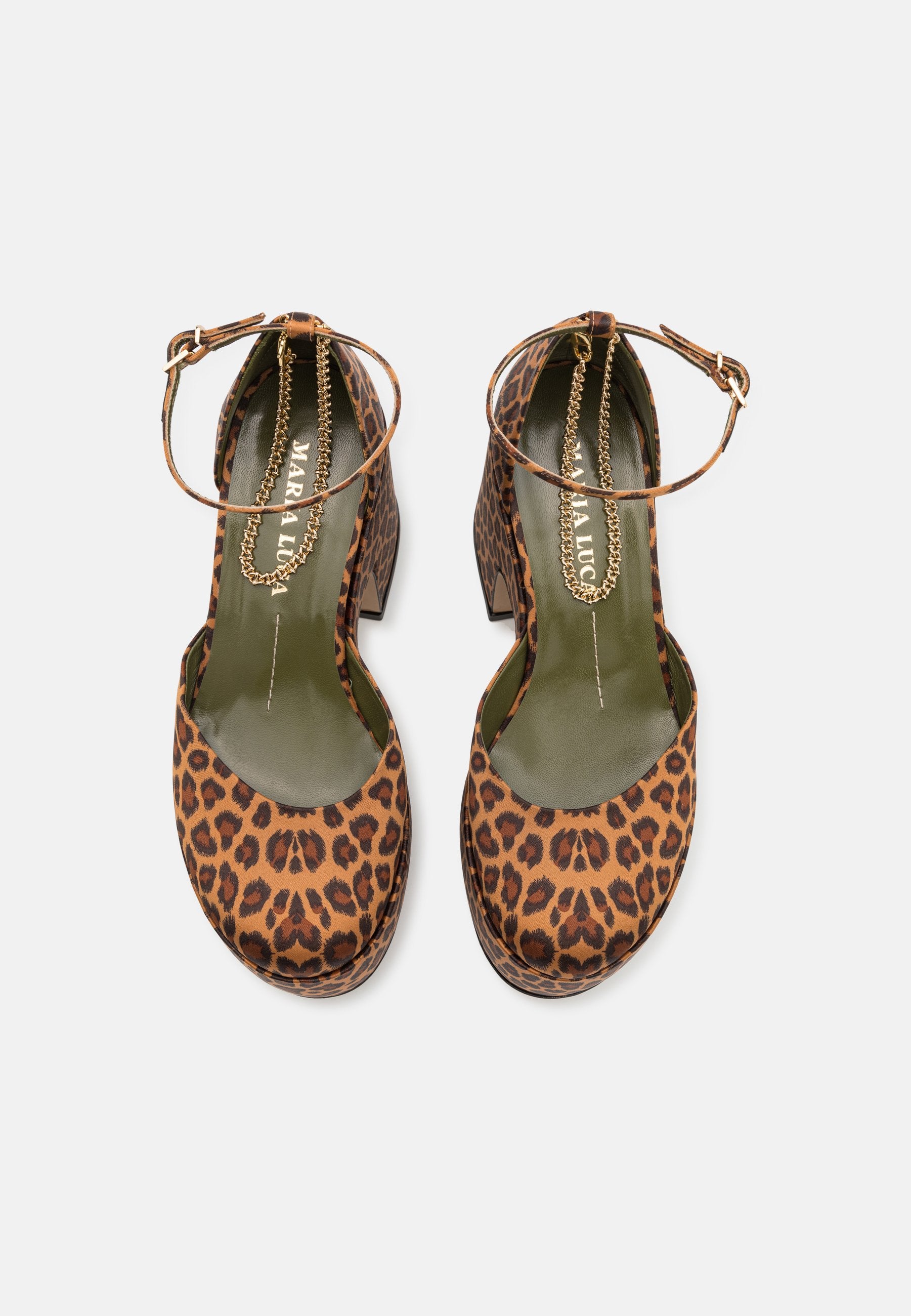Maria Luca GIULIA D'ORSAY CHAINED PLATFORM SLINGBACK