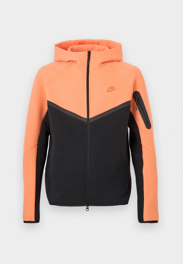 Nike Sportswear Fleece jacket - orange frost/black