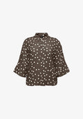 Vero Moda Curve SHIRT VMCELISA SHIRT - Button-down blouse - chocolate martini