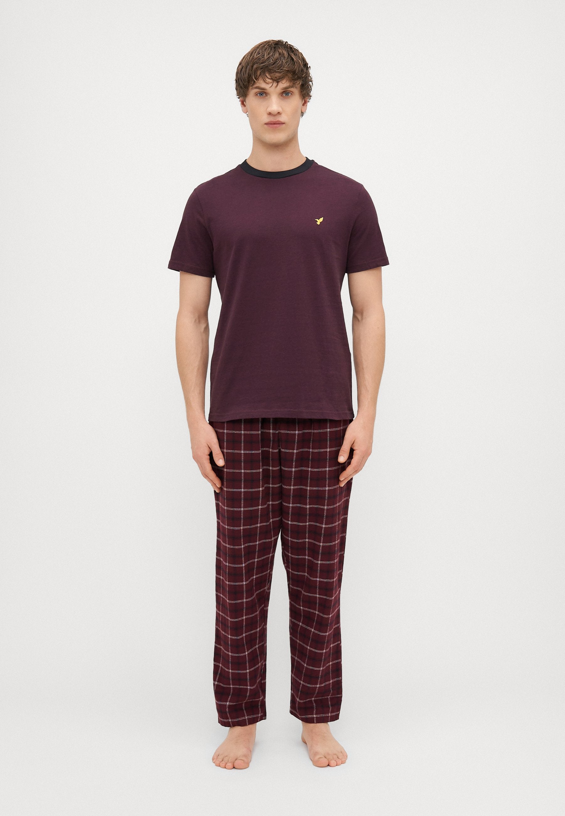 Pier One FINE STRIPE JERSEY NIGHTWEAR SET