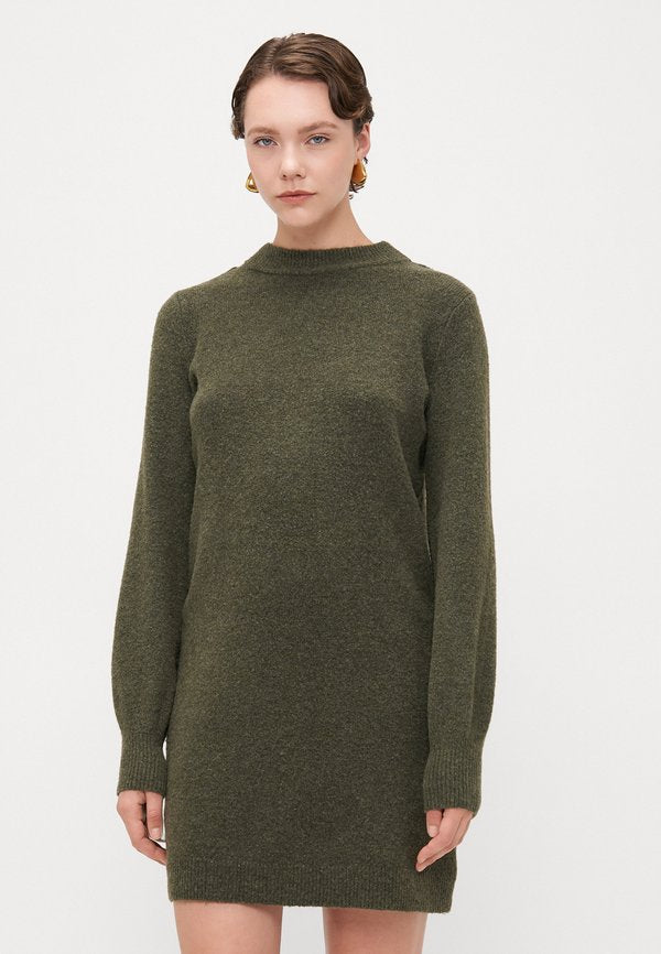 Vero Moda Tall VMBESTI MINI DRESS  - Jumper dress - grape leaf melange