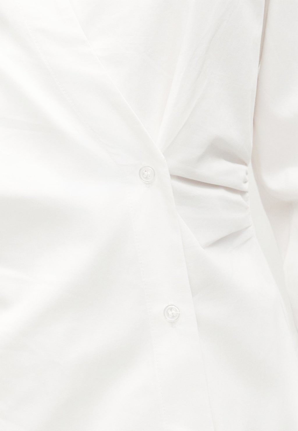 Selected SLWFIA FITTED ASYMETRIC V NECK SHIRT