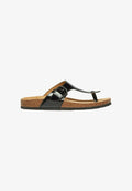 s.Oliver PANTOLETTEN - T-bar sandals - schwarz