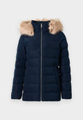 Tommy Hilfiger SLIM JACKET WITH FUR - Winter jacket - dark night navy