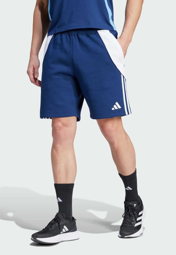 adidas Performance TIRO24 SWEAT SHORT - Sports shorts - team navy blue white