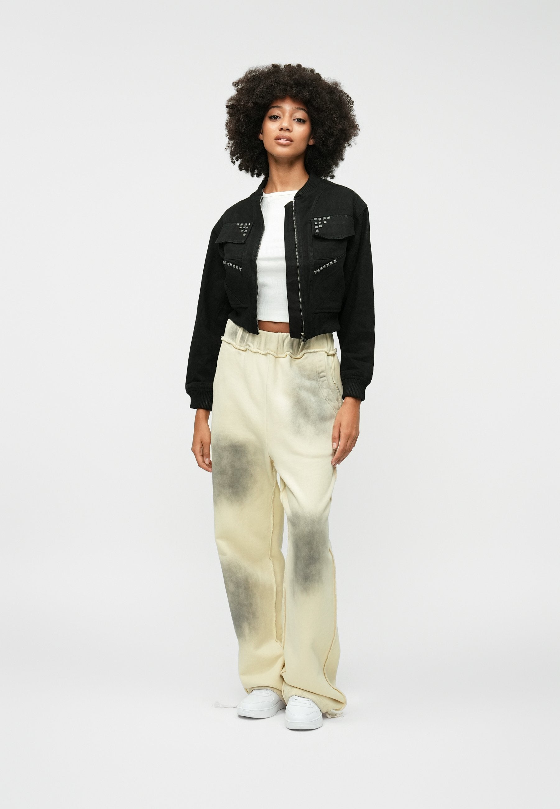 FAVELA CUTLINE CROPPED JACKET