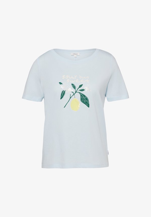 s.Oliver T-SHIRT - Print T-shirt - arktisblau