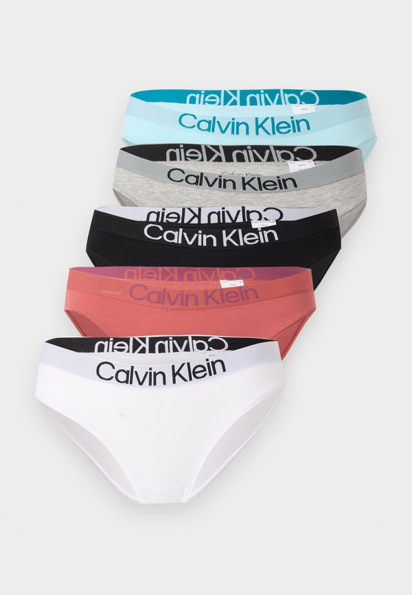 Calvin Klein Underwear EXTRA SOFT 5 PACK - Briefs - black/grey/dusty cedar/antar