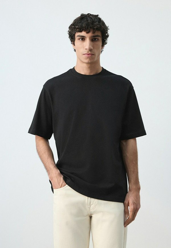Mango Basic T-shirt - bleu marine