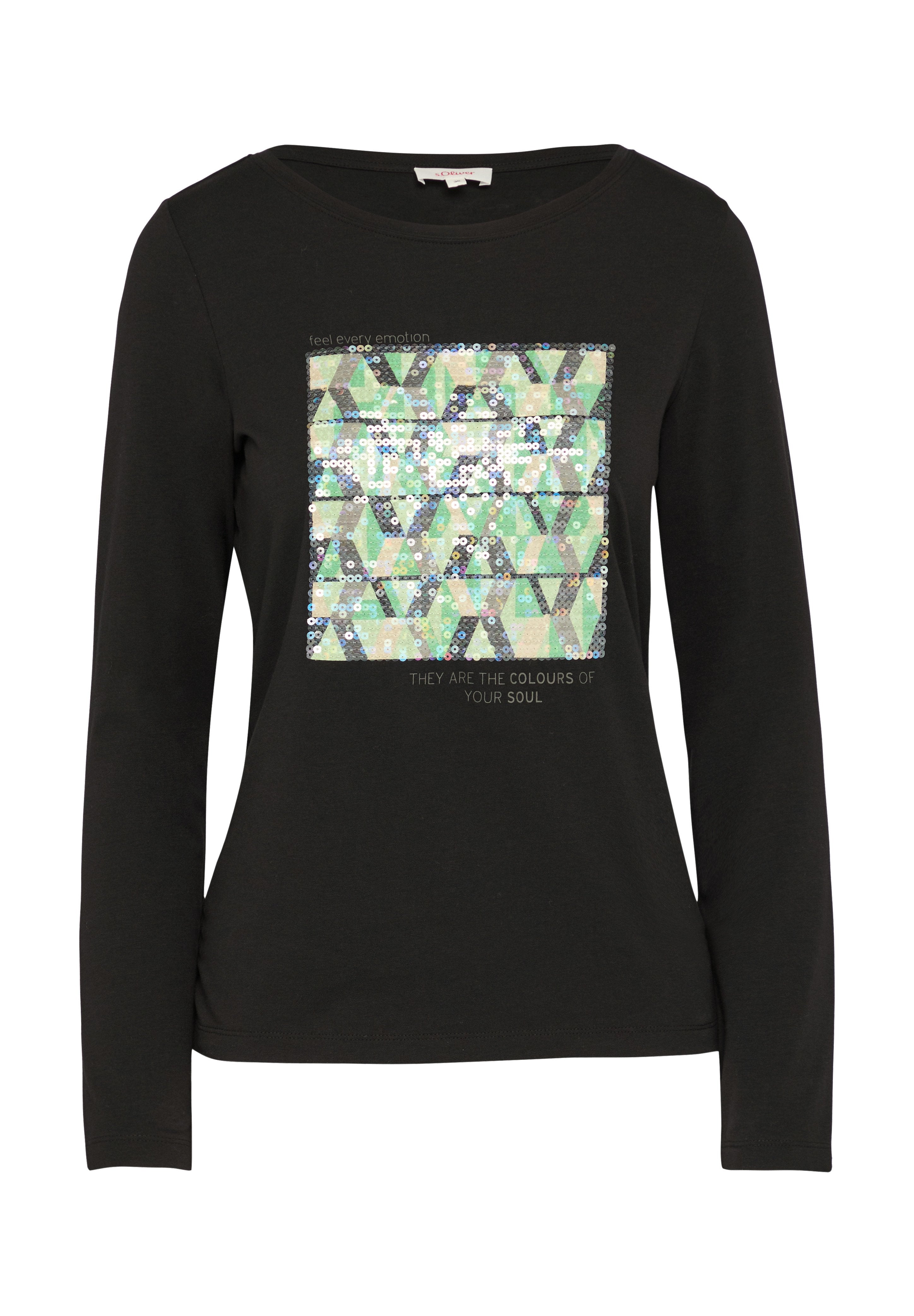 s.Oliver MIT FRONT UND PAILLETTEN