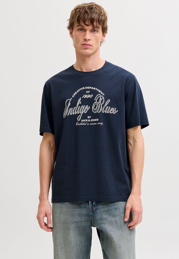Jack & Jones T- - Print T-shirt - navy blazer