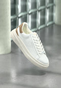 Guess ELBA - Trainers - white/beige/brown