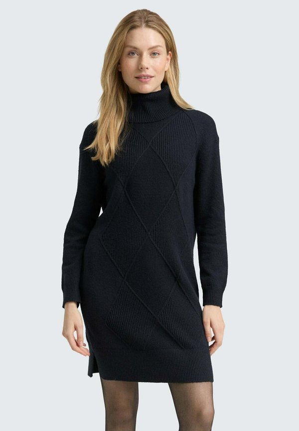 TOM TAILOR WITH TURTLENECK - Jumper dress - sky captain blue