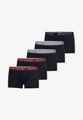 TOM TAILOR 5 PACK - Trunks - blau mittel uni