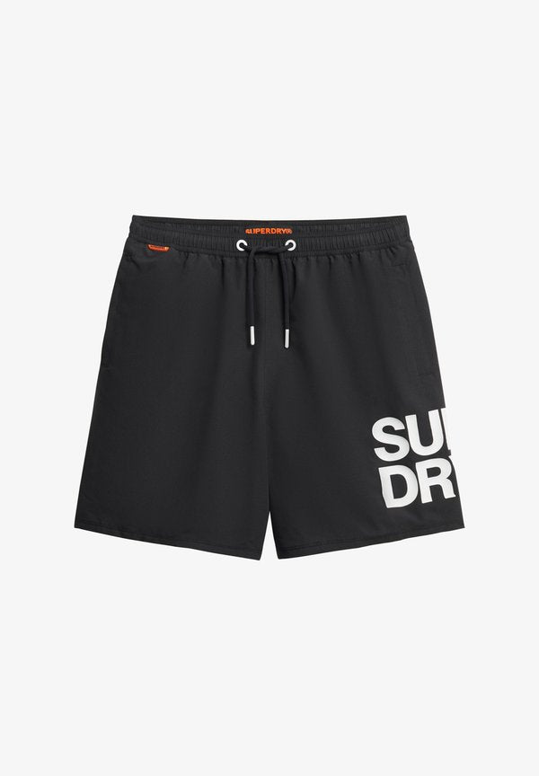 Superdry & Co LOGO INCH  - Swimming shorts - black