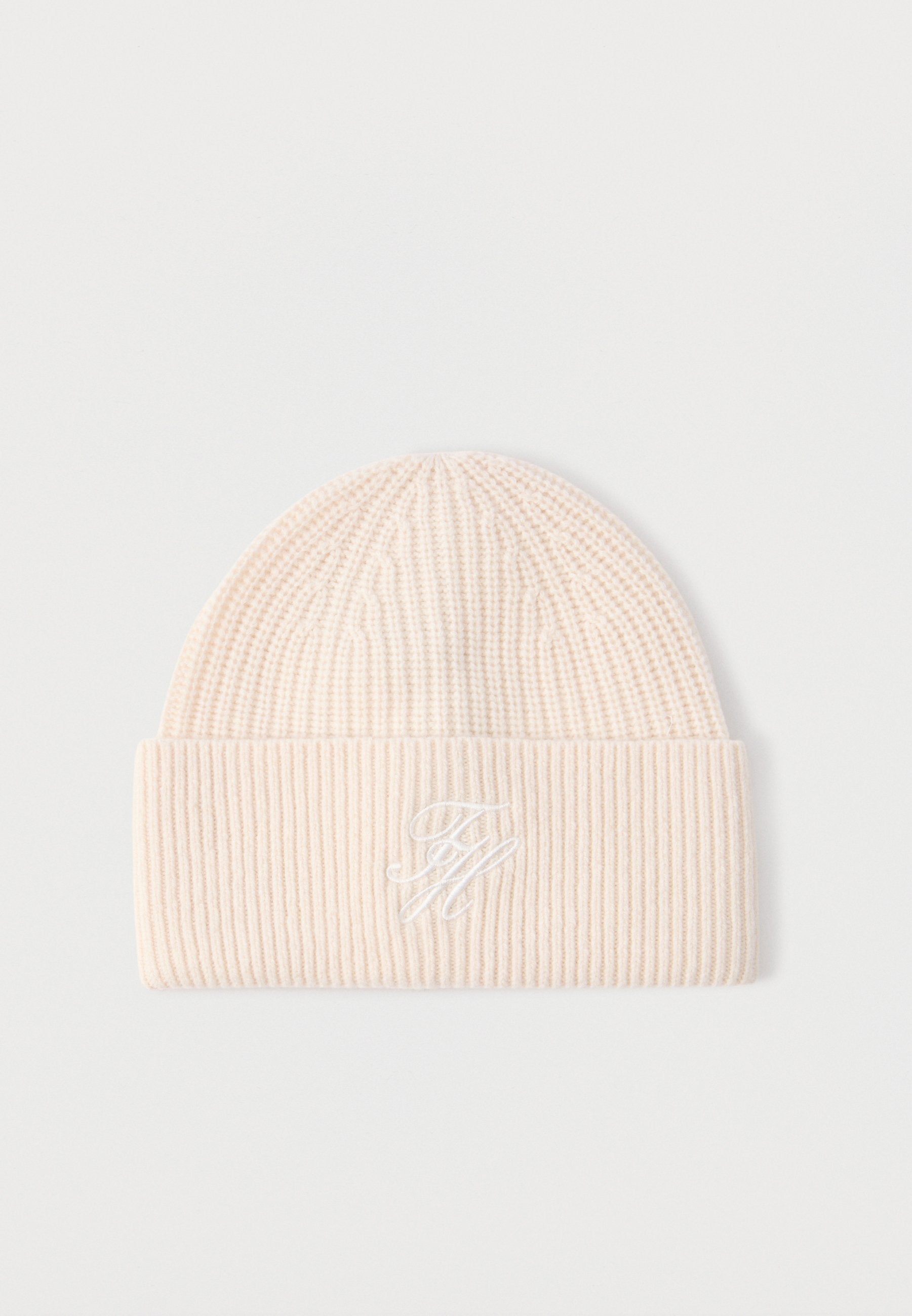 CASHMERE BLEND LOGO EMBROIDERY BEANIE Media 1