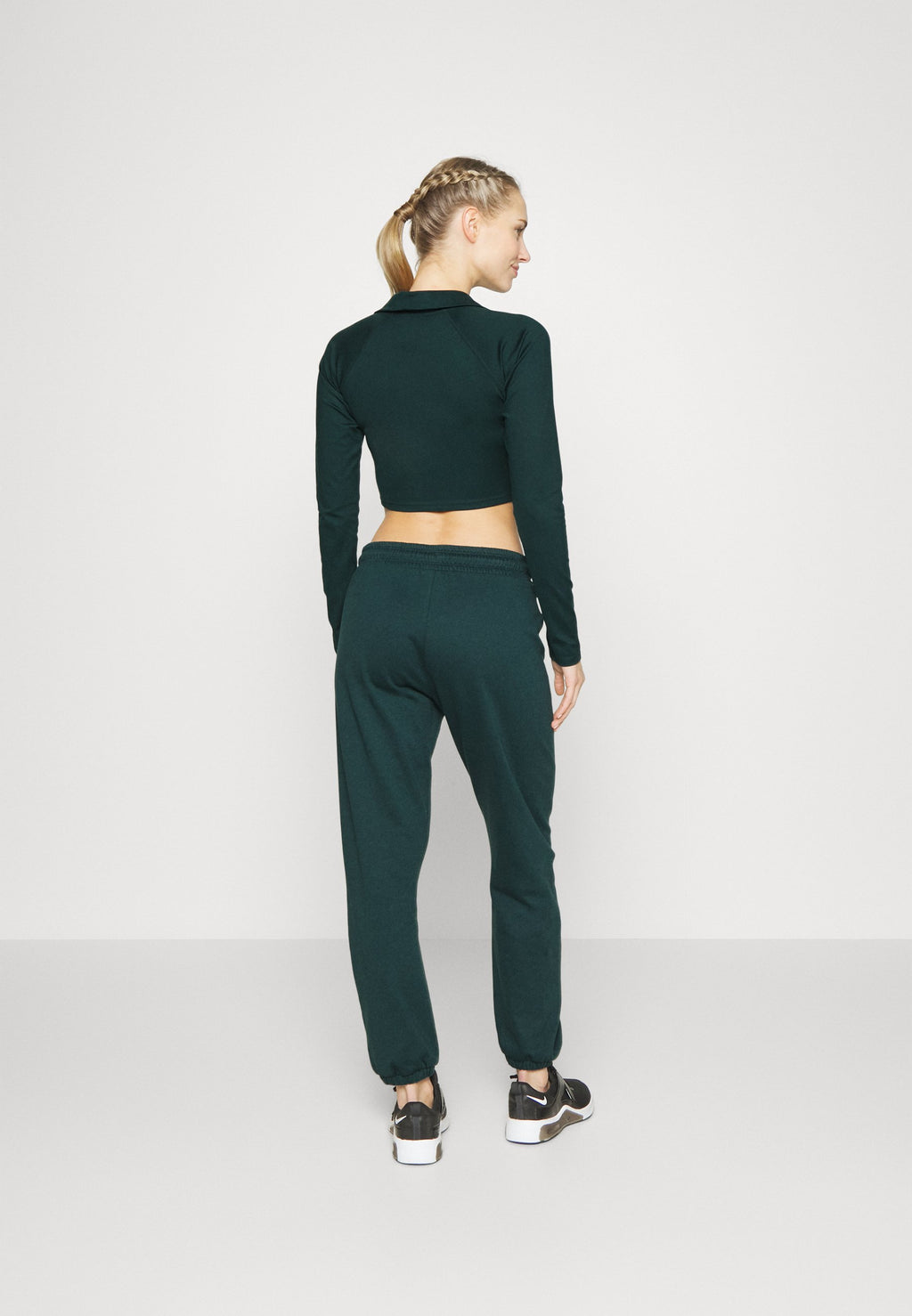DKNY BALANCE QUARTER ZIP CROPPED