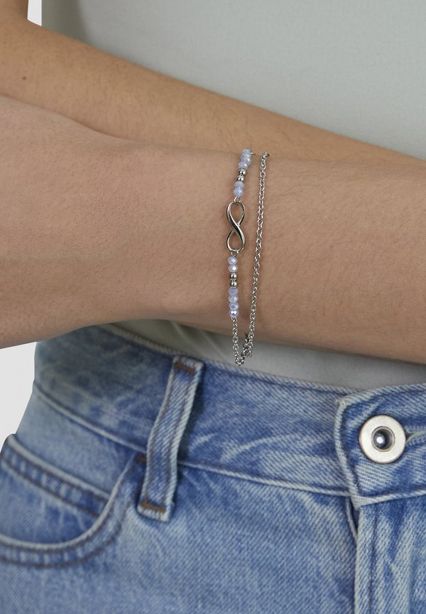 s.Oliver INFINITY BEADS - Bracelet - silver-coloured