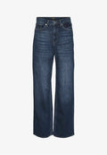Vero Moda Wide-fit VMTESSA High rise Wide Leg Fit - Flared Jeans - dark blue denim