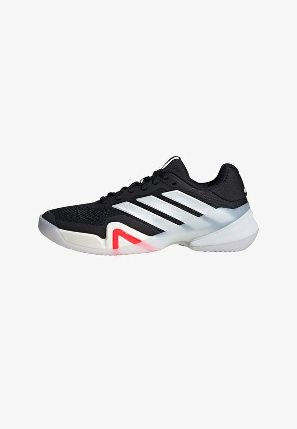 adidas Performance BARRICADE 14 CLAY - Clay court tennis shoes - core black met lucid red