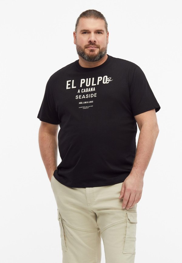 s.Oliver T-SHIRT - Print T-shirt - schwarz