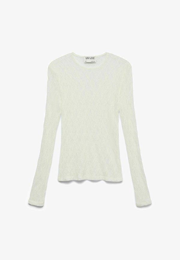 Vero Moda BLUSE AWTESSY TOP - Blouse - snow white